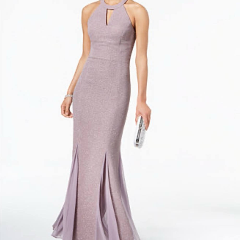 Elegant Lavender Evening Gown